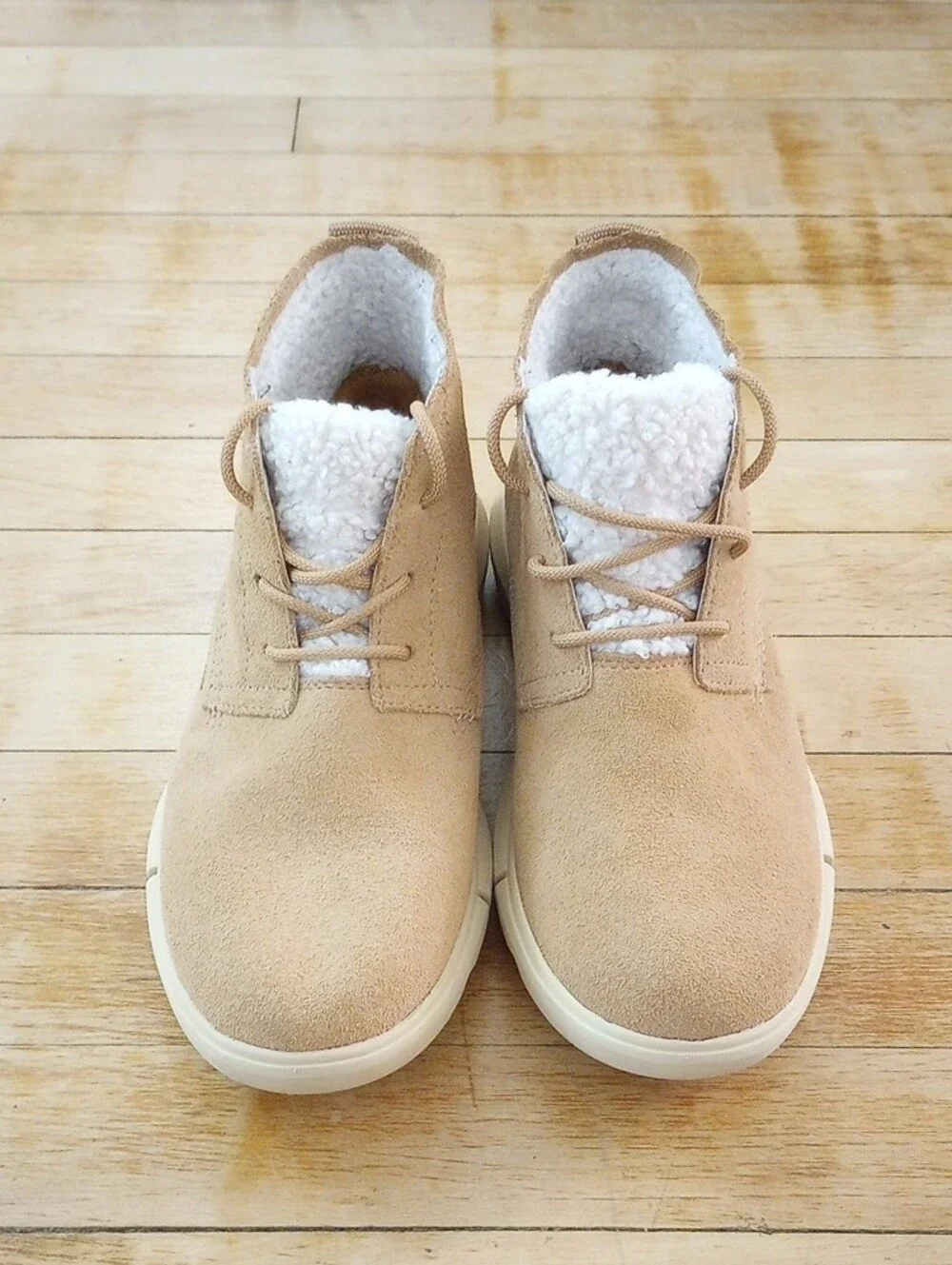 Sorel Tan Suede Tawny Buff Explorer Waterproof Drift Boots Fur Lining Size 8